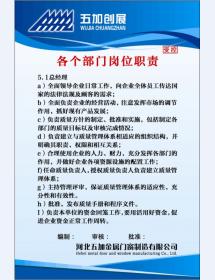 各個部門崗位職責(zé)